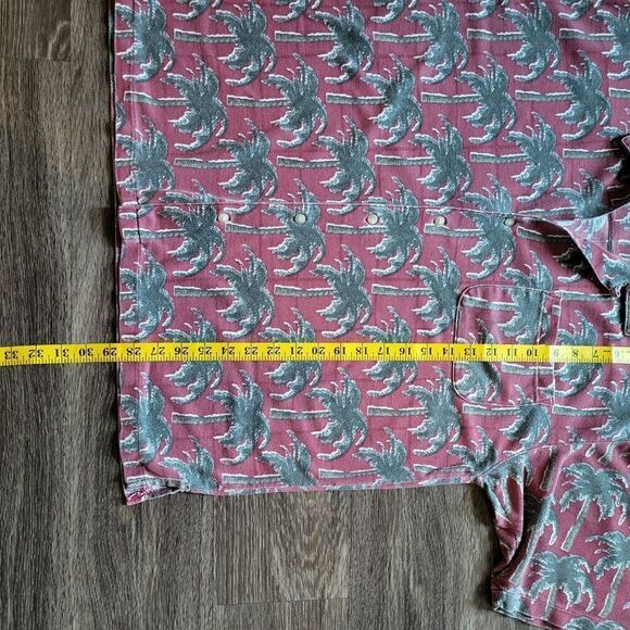 Bugle Boy Orignal Short Sleeved Palm Trees Red Hawaiian Button Up Shirt Mens XXL - Picture 6 of 6